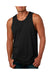 Next Level 3633 Mens Tank Top Black Model Front