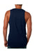 Next Level 3633 Mens Tank Top Midnight Navy Blue Model Back