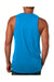 Next Level 3633 Mens Tank Top Turquoise Blue Model Back