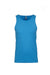 Next Level 3633 Mens Tank Top Turquoise Blue Flat Front