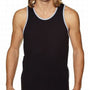 Next Level Mens Tank Top - Black/Heather Grey