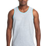 Next Level Mens Tank Top - Heather Grey/Cancun Blue