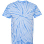 Dyenomite Mens Cyclone Pinwheel Tie Dyed Short Sleeve Crewneck T-Shirt - Columbia - NEW