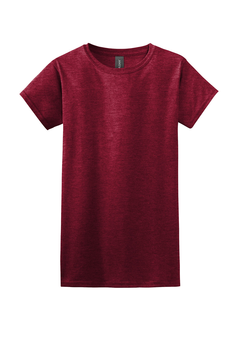 Gildan 64000L/G640L Womens Softstyle Short Sleeve Crewneck T-Shirt Antique Cherry Red Flat Front