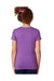 Next Level 3712 Youth Princess CVC Jersey Short Sleeve Crewneck T-Shirt Purple Berry Model Back