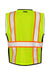 Kishigo 1513-1514 Mens Premium Black Series Heavy Duty Vest Lime Green Flat Back