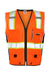 Kishigo 1513-1514 Mens Premium Black Series Heavy Duty Vest Orange Flat Front