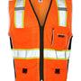 Kishigo Mens Premium Black Series Heavy Duty Vest - Orange - NEW