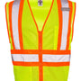 Kishigo Mens Ultra Cool Contrasting Mesh Vest - Lime Green - NEW