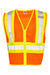 Kishigo 1055-1056 Mens Ultra Cool Contrasting Mesh Vest Orange Flat Front