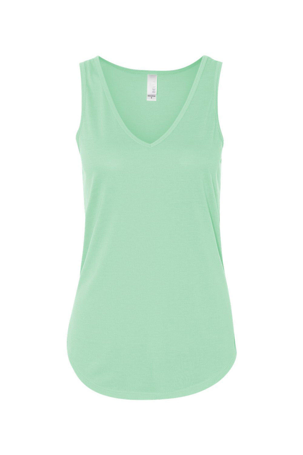 Bella + Canvas B8805/8805 Womens Flowy Tank Top Mint Green Flat Front