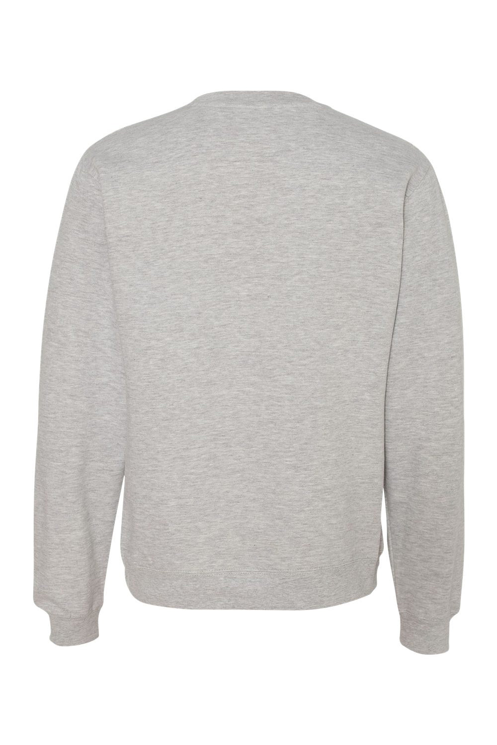 Independent Trading Co. SS3000 Mens Crewneck Sweatshirt Heather Grey Flat Back