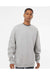 Independent Trading Co. SS3000 Mens Crewneck Sweatshirt Heather Grey Model Front