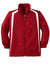 Sport-Tek YST60 Youth Water Resistant Full Zip Jacket True Red/White Flat Front