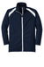 Sport-Tek YST90 Youth Full Zip Track Jacket True Navy Blue/White Flat Front