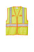 CornerStone CSV407 Mens ANSI 107 Class 2 Safety Full Zip Vest Safety Yellow Flat Front