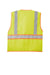 CornerStone CSV407 Mens ANSI 107 Class 2 Safety Full Zip Vest Safety Yellow Flat Back