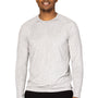 Threadfast Apparel Mens Impact Long Sleeve Crewneck T-Shirt - Heather Grey