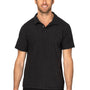 Threadfast Apparel Mens Impact Short Sleeve Polo Shirt - Heather Black