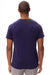 Threadfast Apparel 382R Mens Impact Short Sleeve Crewneck T-Shirt Navy Blue Model Back