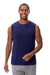 Threadfast Apparel 382T Mens Impact Tank Top Navy Blue Model Front