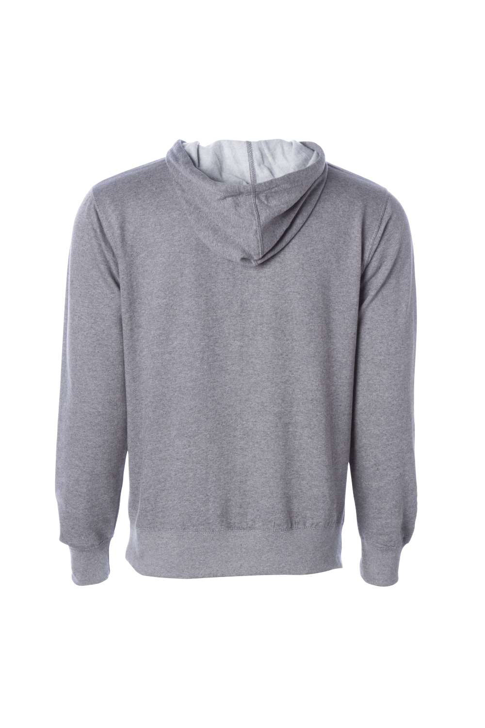 Independent Trading Co. SS4500 Mens Hooded Sweatshirt Hoodie Heather Gunmetal Grey Flat Back