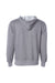 Independent Trading Co. SS4500 Mens Hooded Sweatshirt Hoodie Heather Gunmetal Grey Flat Back