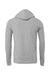 Bella + Canvas BC3719/3719 Mens Sponge Fleece Hooded Sweatshirt Hoodie Heather Grey Flat Back