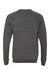 Bella + Canvas BC3901/3901 Mens Sponge Fleece Crewneck Sweatshirt Dark Grey Marble Fleece Flat Back