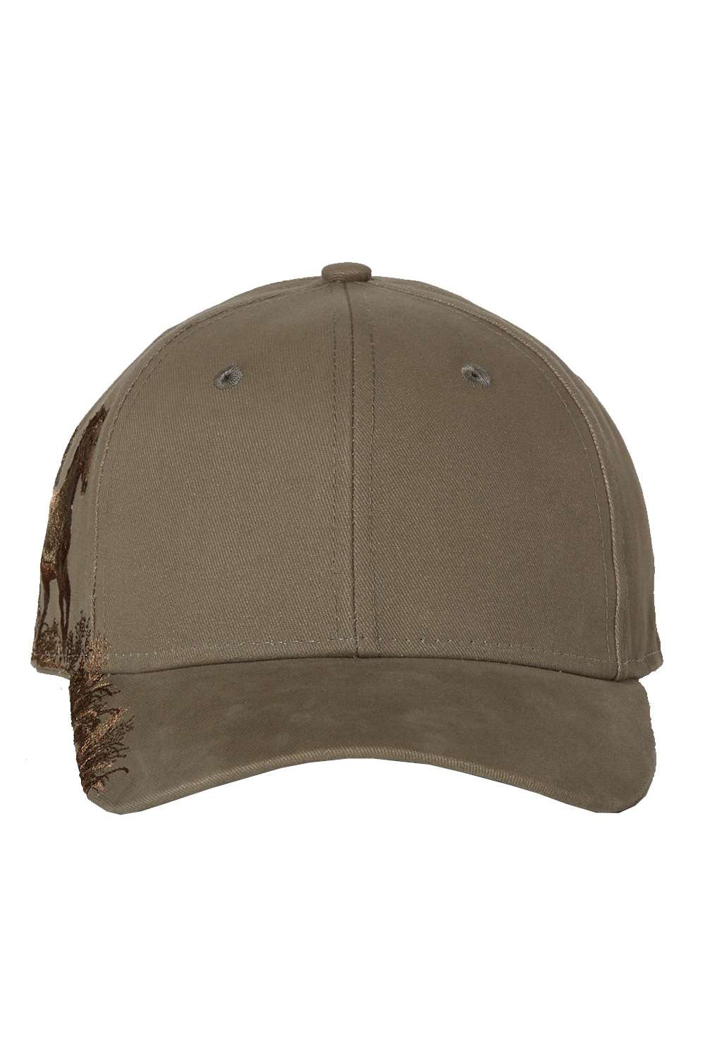 Dri Duck 3264 Mens Mustang Hat Earth Flat Front