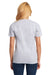 Next Level 3940 Womens Relaxed Short Sleeve V-Neck T-Shirt Heather Grey Model Back