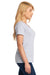 Next Level 3940 Womens Relaxed Short Sleeve V-Neck T-Shirt Heather Grey Model Side