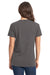 Next Level 3940 Womens Relaxed Short Sleeve V-Neck T-Shirt Heavy Metal Grey Model Back