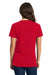 Next Level 3940 Womens Relaxed Short Sleeve V-Neck T-Shirt Red Model Back