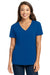 Next Level 3940 Womens Relaxed Short Sleeve V-Neck T-Shirt Royal Blue Model Front