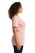 Next Level 3940 Womens Relaxed Short Sleeve V-Neck T-Shirt Desert Pink Model Side