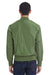 Threadfast Apparel 395J Mens Bomber Full Zip Jacket Army Green Model Back