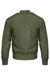 Threadfast Apparel 395J Mens Bomber Full Zip Jacket Army Green Flat Back