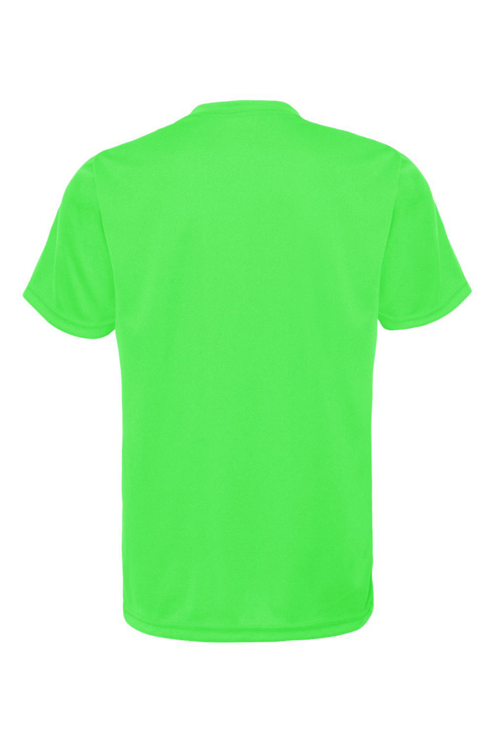 C2 Sport 5200 Youth Performance Moisture Wicking Short Sleeve Crewneck T-Shirt Lime Green Flat Back