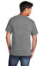 Port & Company PC54/PC54T Mens Core Short Sleeve Crewneck T-Shirt Heather Graphite Grey Model Back