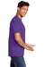 Port & Company PC54/PC54T Mens Core Short Sleeve Crewneck T-Shirt Team Purple Model Side