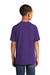 Port & Company PC54Y Youth Core Short Sleeve Crewneck T-Shirt Team Purple Model Back