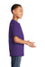 Port & Company PC54Y Youth Core Short Sleeve Crewneck T-Shirt Team Purple Model Side