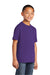 Port & Company PC54Y Youth Core Short Sleeve Crewneck T-Shirt Team Purple Model 3q