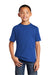 Port & Company PC54Y Youth Core Short Sleeve Crewneck T-Shirt True Royal Blue Model Front