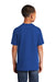 Port & Company PC54Y Youth Core Short Sleeve Crewneck T-Shirt True Royal Blue Model Back