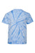 Dyenomite 20BCY Youth Cyclone Pinwheel Tie Dyed Short Sleeve Crewneck T-Shirt Columbia Flat Back