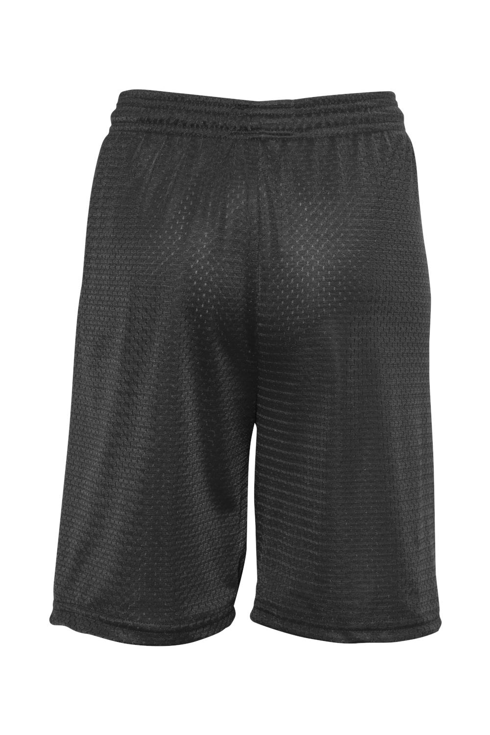 C2 Sport 5209 Youth Mesh Shorts Black Flat Back