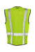 Kishigo 1509 Mens Black Bottom Mesh Class 2 Vest Lime Green Flat Back