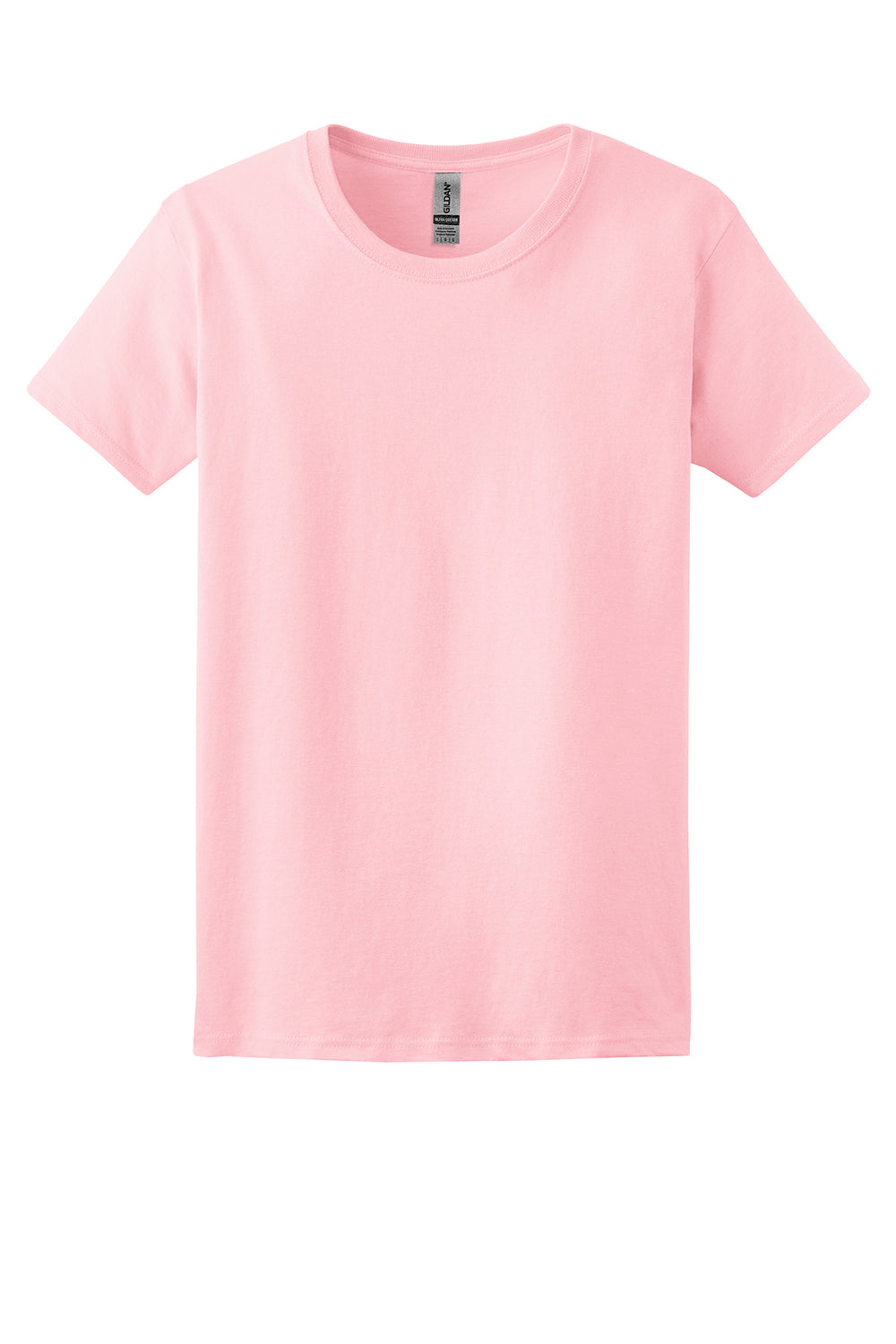 Gildan 2000L/G200L Womens Ultra Short Sleeve Crewneck T-Shirt Light Pink Flat Front